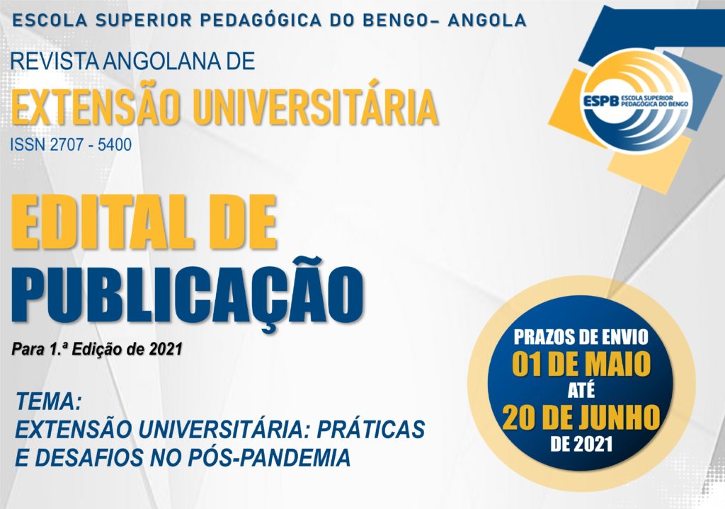 Convite de publicação – Revista Angolana de Extensão Universitária